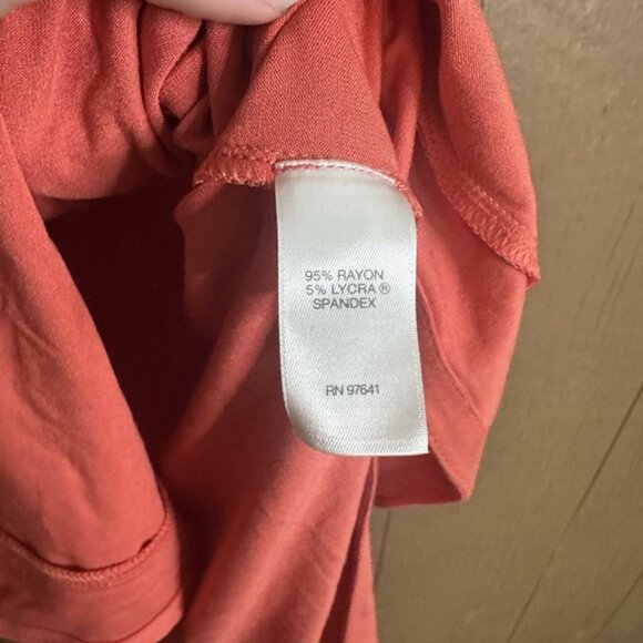 NWT J. Jill Wearever Women's V Neck Salmon Tie Sides Knit Tunic Top Petite S - Picture 5 of 6